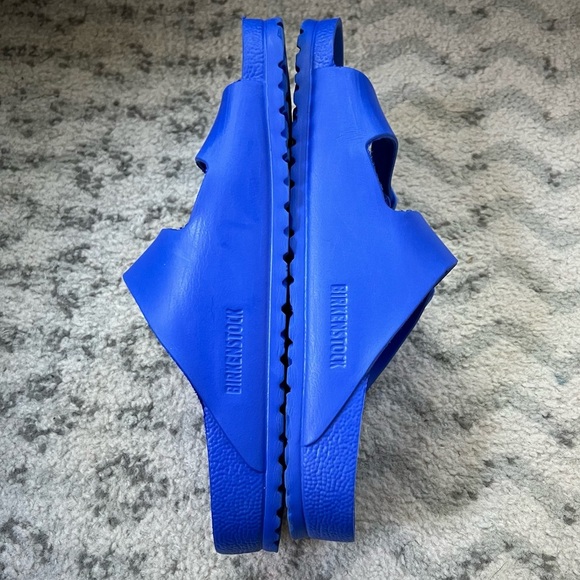 Birkenstock Arizona Essentials EVA Blue Slides Pool Shoes Double Buckle Sandals - Picture 5 of 14